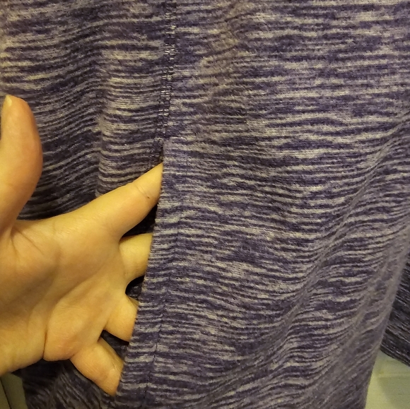 EUC St. John's Bay Purple Fleece Top - 1X - Picture 5 of 6